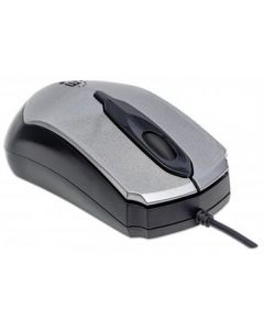 Manhattan 179423 Mouse Optico Usb Edge Alambrico Gris