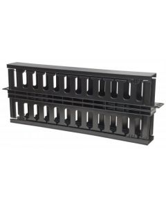 Intellinet 714655 Organizador Horizontal Doble Cable Rj45 Red Utp Rack 1u Plastico