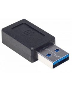 Manhattan 354653  A0201kn Adaptador Convertidor Usb-c A Usb Tipo 2.0 Hembra-macho