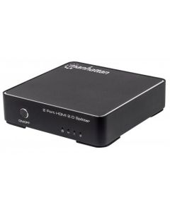 Manhattan 207591  A0201ku Video Splitter Hdmi 4k 3d 2 Ptos Divisor Duplicador De Senal