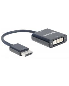 Manhattan 152228  A0201l1 Cable Adaptador Convertidor Displayport A Dvi-d 1080p M-h