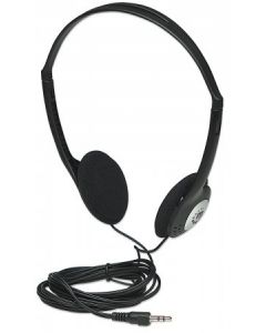 Manhattan 177481 A0201lk Audifonos Diadema Ajustable Estereo Acolchonado 3.5mm