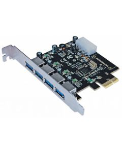 Manhattan 152891  A0201lo Tarjeta Pci Express Usb 3.0 4 Puertos Bracket Largo Estandar
