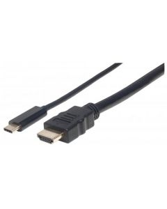 Manhattan 152235  A0201mz Cable Adaptador Convertidor Usb-c 3.1 A Hdmi 1.0m 4k M-m