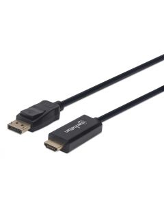 Manhattan 153195 Adaptador De Cable Vídeo 1 M Displayport Hdmi Negro