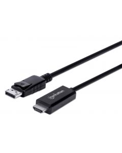 Manhattan 153201 Adaptador De Cable Vídeo 1,8 M Displayport Hdmi Negro