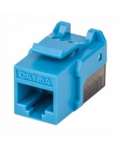 Manhattan 772334 jack rj45 cat6a utp keystone de impacto azul