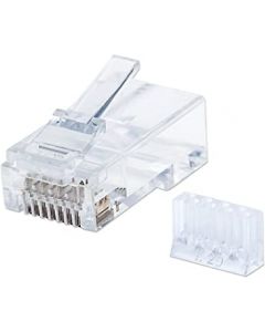 Manhattan 790604 plug rj45 cat 6 utp solido 90 p zas