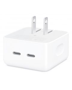 Apple MNWM3AM/A adaptador de corriente compacto 35w con dos puertos usb-c
