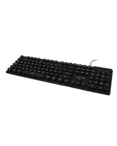 Perfect Choice pc-201045  Teclado Alambrico Usb - Black Round