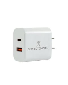 Perfect Choice PC-240389 cargador de pared 20w usb y ty pe c comp smartphone  tablet