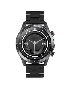 Perfect Choice PC-270133 reloj inteligente con extensibl es metal y piel basalto