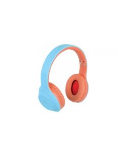 Perfect Choice PC-117018 audifonos on-ear inalambricos bt azul-mamey