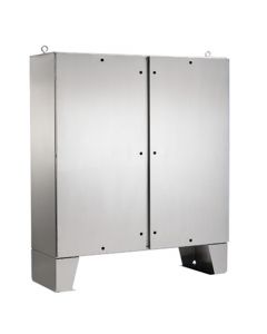 Hoffman A60H4812SSLPQT-SLV gabinete de propósito general dos puertas con soporte piso 6006 x 4806 - a60h4812sslpqt