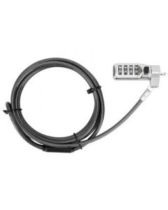 Targus ASP71GLX-S defcon cable antirrobo negro, acero inoxidable 2 m
