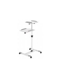 Manhattan 461726 mueble o soporte para dispositivos multimedia gris, blanco computadora portátilproyector carrito