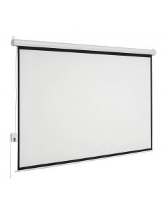 Multimedia Screens MSE-182 pantalla proyeccion electrica screen MSE-182, 101 pulgadas diagonal, medida 182 cm x cm, formato 1:1, color blanco mate, para colgar o pared