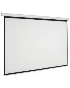 Multimedia Screens MSC-246 pantalla proyeccion manual screen MSC-246, 137 pulgadas diagonal, medida 246 cm x cm, formato 1:1, color blanco mate, para colgar o pared