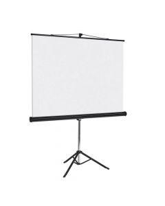 Multimedia Screens MST-246 pantalla proyeccion de tripie screen MST-246, 137 pulgadas diagonal, medida 246 cm x cm, formato 1:1, color blanco mate, portatil