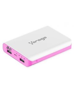 Vorago AU-300 ROSA power bank 12000 mah blancorosa