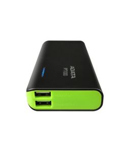 Adata apt100-100(ob) Ac-349372-ob1 Cargador Portatil Pt100 Negro Verde(apt100-10000m-5v-cbkgr)(o.b)