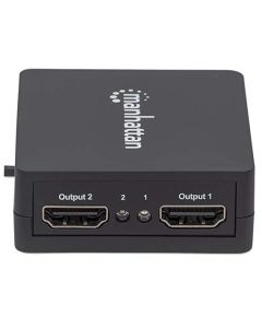 Manhattan 207652 Ac-352678-10 Video Splitter Hdmi Hdtv 1080p 1 In : 2 Out Usb
