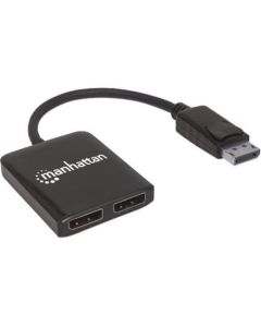 Brobotix 207768 Manhattan Ac-352697-1 Video Splitter Displayport 1 Dp In:2 Out Usbmst