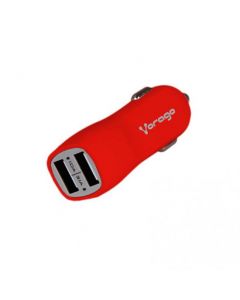 Vorago au-103 r Cargador Para Auto Con 2 Puertos Usb Rojo