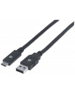 Manhattan 354974 Ac-362683-37 Cable Usb Tipo Cm - Am 20 Mts Negro  V31 Gen1
