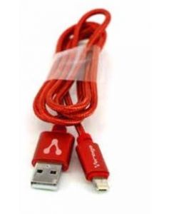 Vorago cab-209 rojo Ac-365810-42 Cable Dual Micro Usb Lightning 1m Bolsa