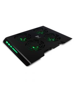 Vorago cpg400 Base Enfriadora Game Factor 4 Vent Rgb, Usb, Aluminio, Negro