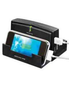 Koblenz dps-540usb Estacion De Carga Para Escritorio 3 Cont, 2 Puertos Usb 2.1 Amp, Color Negro