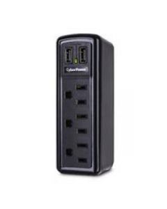 Cyberpower trvl918 Supresor De Picos 918 Joules Enchufe Pared 3 Contactos 2 Usb Garant
