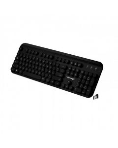 Vorago km-200 Teclado Inalambrico Multimedia Vintage Negro