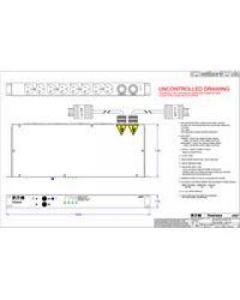 Eaton pwatsl530005 Ats (automatic Transfer Switch) Pdu 1u Conexion De Entrada (2) L5-30p, Salida (8) 5-20r  120vac Y