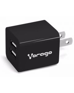 Vorago au-106-bk Ac-565812-3 Cargador Para Pared 2 Puertos Usb Negro Blister