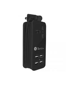 Tech Zone tz17chs-neg Tz17chsneg Centro De Carga Hub Usb 4 Puertos