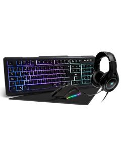 Vorago kmh-501 Kit Start The Game Teclado Mouse Headset Tapete Luz
