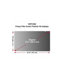 Viewsonic vspf2360 Filtro De Privacidad Para Display 23.6 En Diagonal