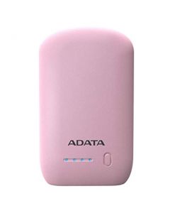 Adata ap10050v-dusb-cpk Bateria De Respaldo Power Bank P10050v 10050mah Linterna 2 Usb 2.4a Indicador Carga Rosa