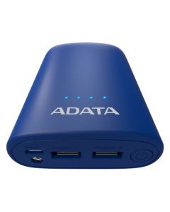 Adata ap10050v-dusb-cdb Bateria De Respaldo Power Bank P10050v 10050mah Linterna 2 Usb 2.4a Indicador Carga Azul Oscuro