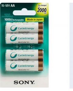 Sony nh-aa-b4kn/1ww Nh-aa-b4kn 1ww Baterias Pilas Recargables 4 Piezas Aa De 2000 Mah Mod