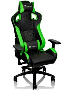 Thermaltake GC-GTF-BGMFDL-01 silla gt fit 4d negro-verde ergonomica max 120kg reclinable 85-160 alto rendimiento gamer