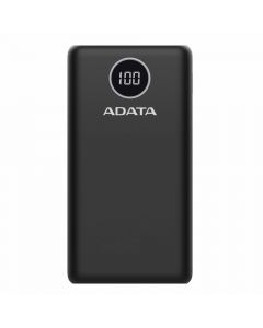 Adata ap20000qcd-dgt-cbk Bateria De Respaldo Power Bank P20000qcd 20000mah 2 Usb A  1 C Indicador Carga Digital Negro