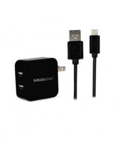 Mobifree mb-914192 Kit Cargador Usb Con Cable Micro - Pared, Negro
