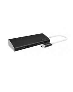 Acteck ac-923071 Hub Multipuertos Usb Tipo C  2 3.0 - Hdmi Rj45 Micro Sd 1000 Mbit S Negro 6 Puertos