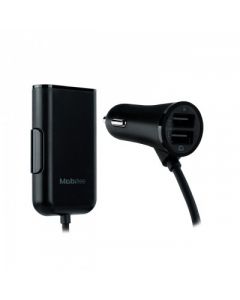 Mobifree mb-923316 Cargador  De Coche 4 Puertos - Negro, Auto,