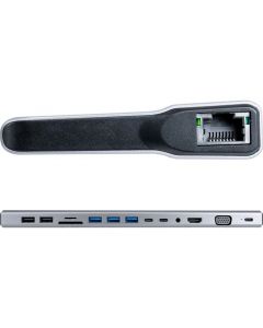 Acteck AC-932950 docking station usb c 14 en 1 port x dh690 - c, windows  macos linux, blanco