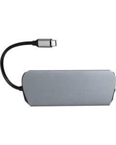 Acteck AC-932943 docking station usb c 10 en 1 port x dh670 - c, windows  macos linux, plata negro