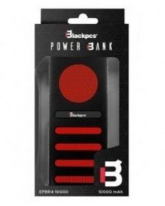 Blackpcs epbr4-10000 Accblc080 Power Bank - Rojo, 10000 Mah